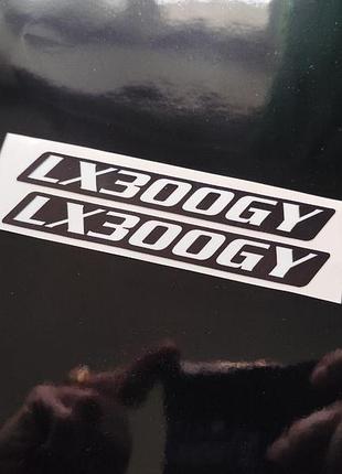 Черные loncin лонкин лонкін наклейки на мотоцикл бак пластик мопед скутер мото лонсин lx300gy sx2 pro лонцин лонцін цифры