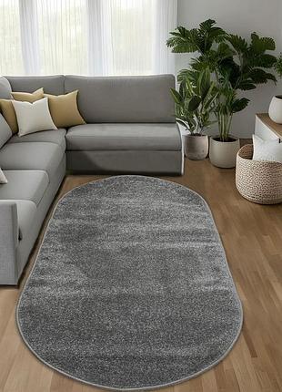 Ковер овальный 2.0 х 3.0 м серый espresso l.grey / l.grey 00000a