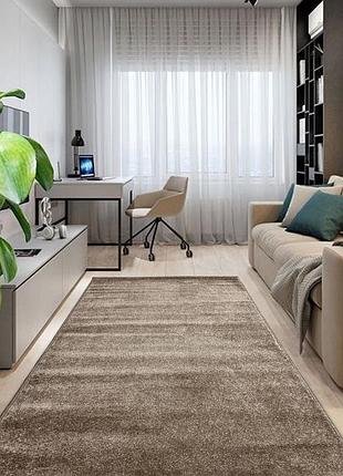 Ковер бежевый 2.0 х 3.0 м с коротким ворсом espresso beige / beige 00000a