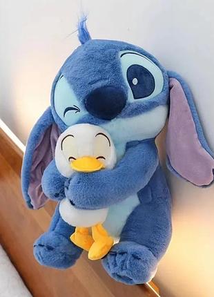 Мягкая игрушка stitch с уточкой 20 см