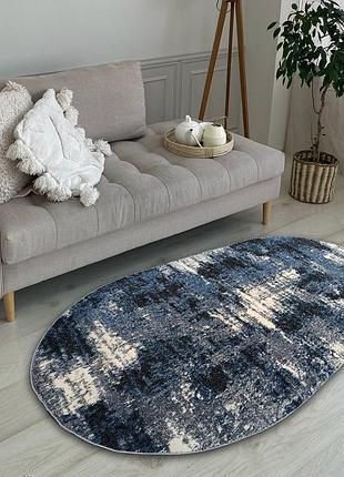 Ковер овальный 2.0 х 3.0 м espresso blue / l.grey 02619а