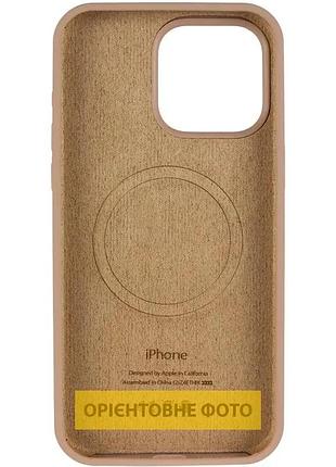Чехол silicone case full protective (aa) v2 with magsafe для apple iphone 16e / 17e (6.1 дюйма) бежевый / desert gold 3