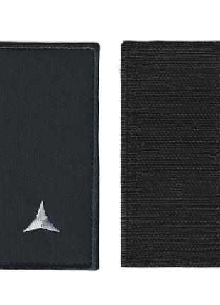 Погон сержант дснс, сірими нитками на темно синьому. 10 см * 5 см