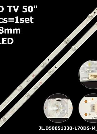 Led підсвітка tv 50" jl.d50051330-170ds-m_v01 170as k50dlm8fs 50tr7u 50s7 8шт.