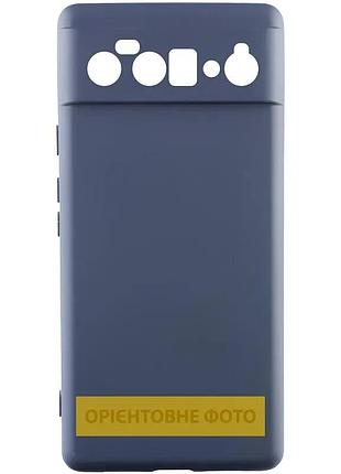 Чехол tpu getman liquid silk full camera для google pixel 9 pro синий / midnight blue