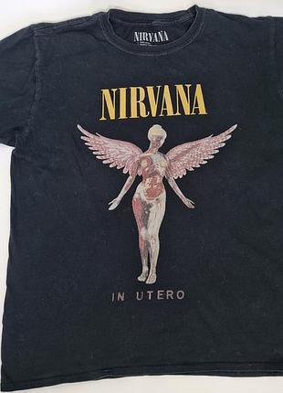 Футболка nirvana, grunge, гранж, рок мерч, панк