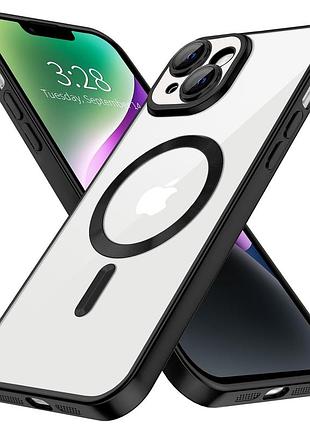 Чехол fiji chrome для apple iphone 13 с magsafe и защитой камер матовый titanium black