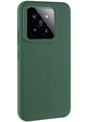 Чехол silicone cover lakshmi (aaa) для xiaomi 14 pro зеленый / cyprus green