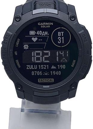 Смарт-часы браслет б/у garmin instinct 3 50mm solar tactical edition