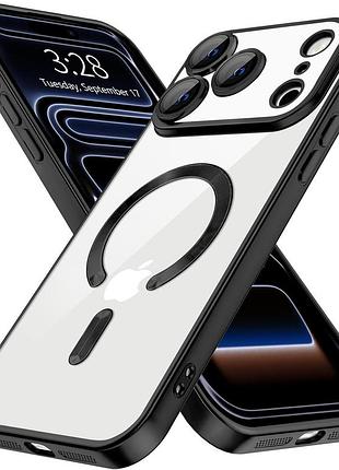 Чохол fiji chrome для apple iphone 17 pro max з magsafe та захистом камер матовий titanium black