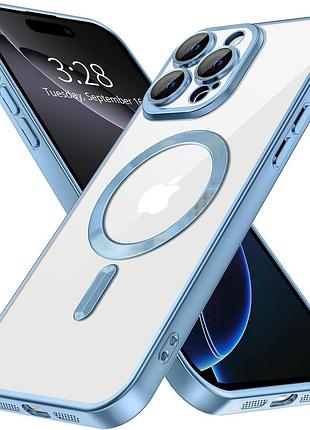 Чохол fiji chrome для apple iphone 16 pro з magsafe та захистом камер матовий blue titanium