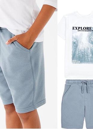 Костюм комплект шорти m&s футболка george 7-8 років, 122-128 см