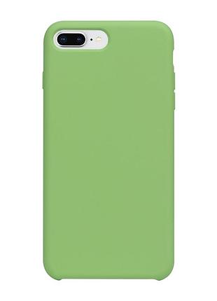 Чехол на iphone 7 plus / iphone 8 plus мятный силиконовый матовый с микрофиброй с защитой камеры и экрана для айфон 7 плюс 8 плюс