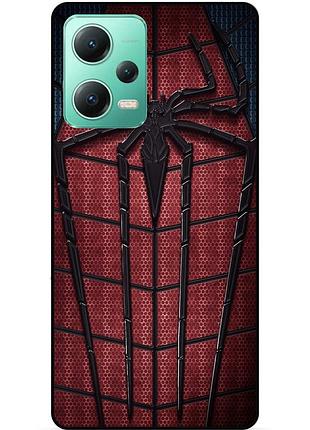 Силиконовый чехол бампер для xiaomi redmi note 12 5g с картинкой человек паук spider man