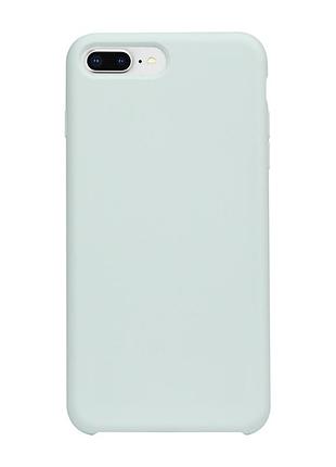 Чохол на iphone 7 plus / iphone 8 plus білий матовий силіконовий з мікрофіброю для айфон 7 плюс / айфон 8 плюс