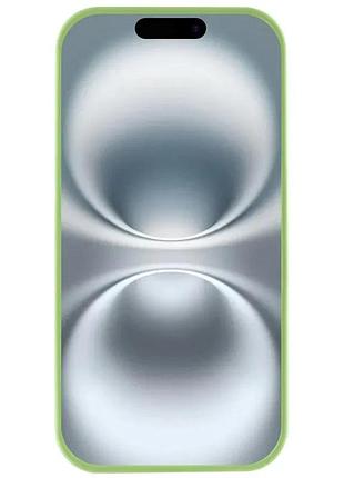 Чехол silicone case full protective (aa) для apple iphone 16e / 17e (6.1 дюйма) мятный / mint 2