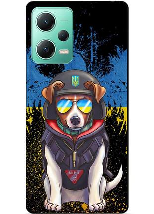 Силиконовый чехол бампер для xiaomi redmi note 12 5g с рисунком пес патрон
