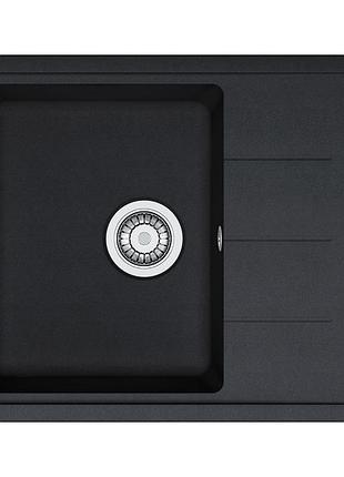 Кухонная мойка franke basis bfg 611-62 (114.0272.580) гранитная - врезная - оборотная - оникс