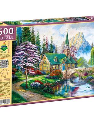 Пазл классический "церквей в лесу" 83507, 500 элементов