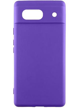 Чехол silicone cover lakshmi full camera (aaa) для google pixel 7a фиолетовый / amethyst
