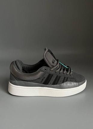 Уцінка кросівки жіночі adidas campus x bad bunny grey