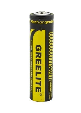 Аккумулятор 18650 greelite li-ion / выступающий контакт / черный