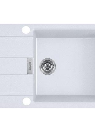 Кухонная мойка franke sirius 2.0 s2d 611-78 xl (143.0621.338) с тектонайта - врезная - оборотная - белый (2 отверстия)