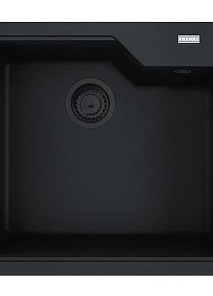 Кухонная мойка franke urban ubg 610-56 black edition (114.0699.236) гранитная - врезная - чёрный матовый - (пластиковый коландер в