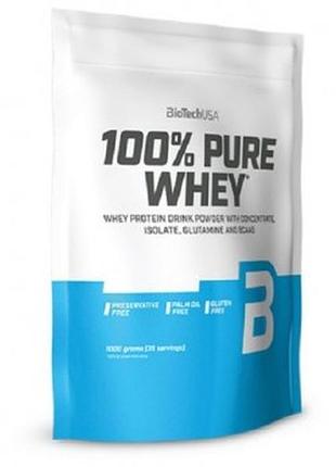 Протеин biotech usa 100% pure whey 900 грамм клубника