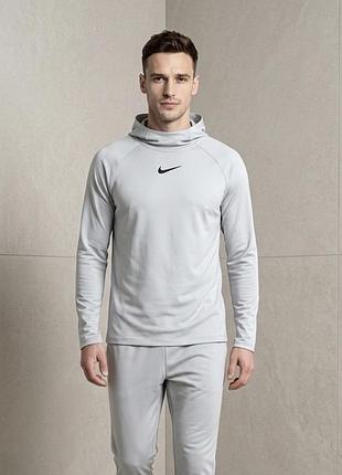 Спортивний лонг з капюшоном