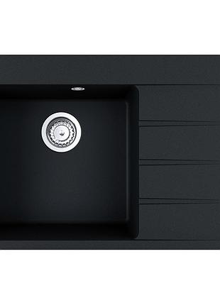Кухонна мийка franke centro cng 611-78 tl (114.0630.479) гранітна - крило праворуч - онікс