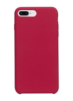 Чохол на iphone 7 plus / iphone 8 plus винний силіконовий матовий з мікрофіброю для айфон 7 плюс 8 плюс