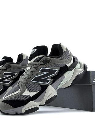 Топовые кроссовки new balance 9060 black grey castlerock