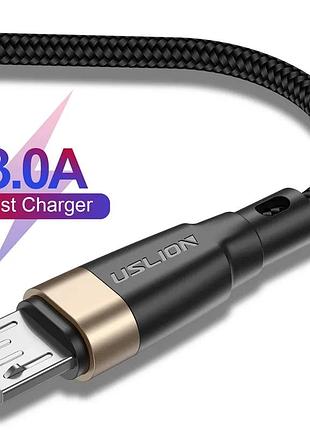 Кабель для быстрой зарядки телефона, смартфона usb - micro usb 1м. зарядный провод шнур microusb микро юсб e5g