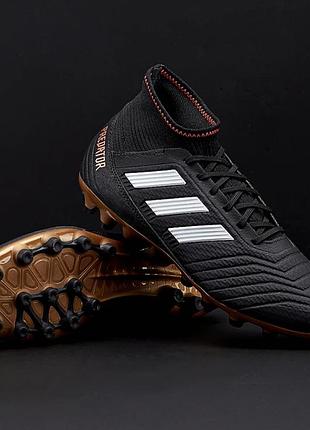 Adidas predator 18.3 ag - core black/white/solar