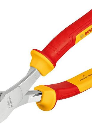 Бокорізи діагональні з високим важелем bosch professional, 200мм, vde