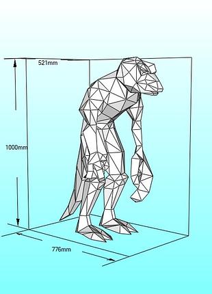 Paperkhan конструктор из картона dagannoth rex 3d фигура character hero персонаж герой паперкрафт набор пазл оригами papercraft
