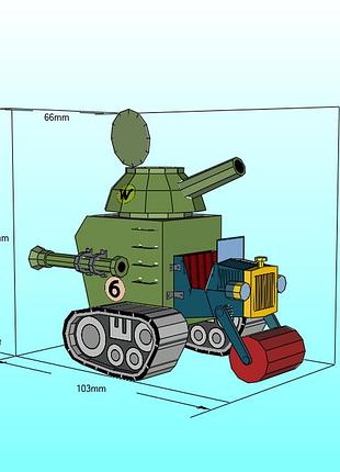 Paperkhan конструктор из картона 3d модель паперкрафт papercraft танк бмп бтр военная машина боевая машина техника транспорт