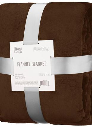 Плед ardesto flannel 160х200см, 100% поліестер, коричневий