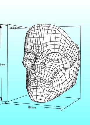 Шлем helmet герой персонаж маска mask конструктор из картона papercraft паперкрафт игровой персонаж