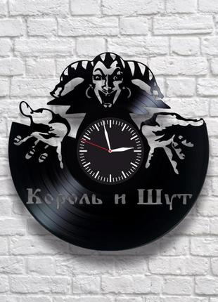 "король и шут" - настенные часы из виниловых пластинок. уникальный подарок! в наличии!