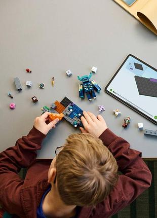 Конструктор lego minecraft встреча с боронителем 8
