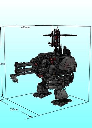 Paperkhan конструктор из картона dreadnought warhammer 40k 3d фигура character hero персонаж герой паперкрафт оригами papercraft