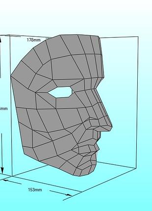 Шлем helmet герой персонаж маска mask конструктор из картона papercraft паперкрафт игровой персонаж