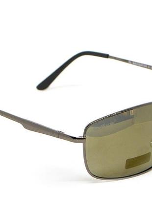 Окуляри поляризаційні bluwater navigator-3 gun metal polarized (gold mirror), сірі з дзеркальним золотистим покриттям в темній