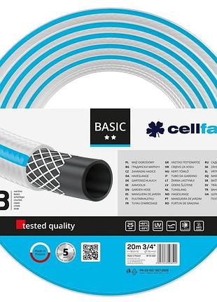 Шланг садовый cellfast basic 3/4' 20м 3 слоя до 25бар -20...+60°c