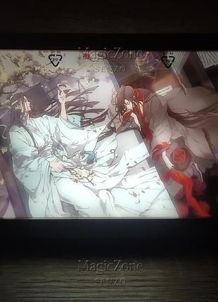 Аниме ночник вэй усянь и лань ванцзи магистр дьявольского культа / mo dao zu shi led, аккумуляторный, 22×17 см