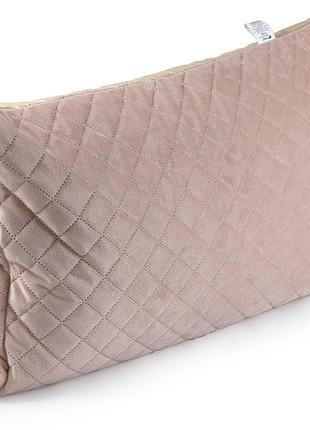 Декоративный чехол на подушку velour 50х70 см apricot ромб