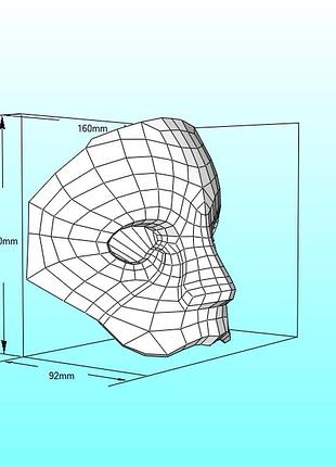 Шлем helmet герой персонаж маска mask конструктор из картона papercraft паперкрафт игровой персонаж