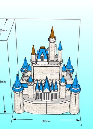 Paperkhan конструктор из картона замок 3d фигура papercraft паперкрафт модель пазл оригами набор для творчества подарок интерьер